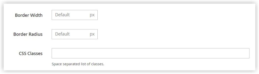 border width radius css