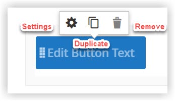 individual buttons toolbox in magento page builder