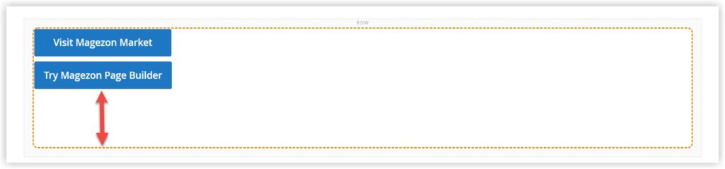 padding container example in magento page builder