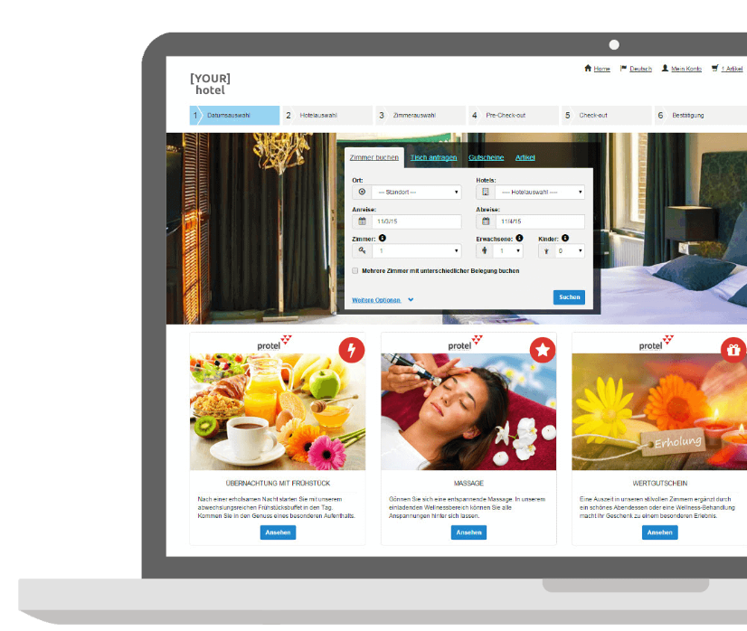 booking engine good hotel website design