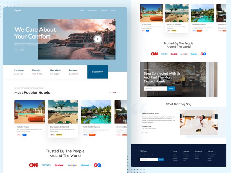 hotel website design inspiration