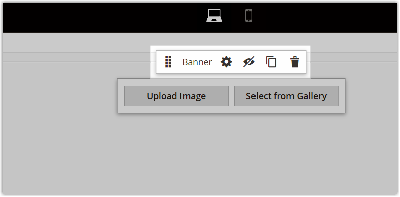 Magento Page Builder banner toolbox