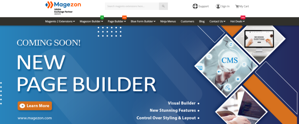 magezon best free landing page builder