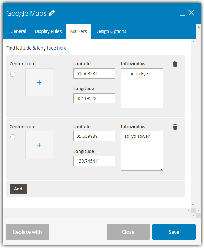 magezon map infobox and center icon