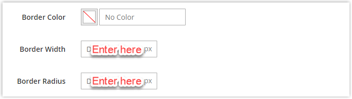 product content type border display options