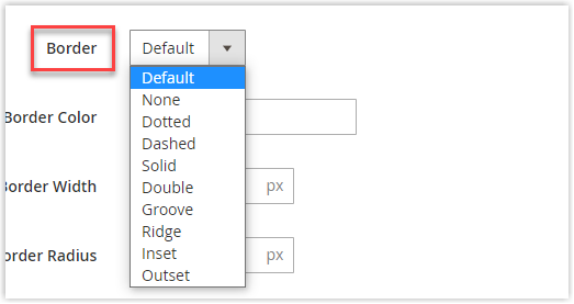 block content type border style