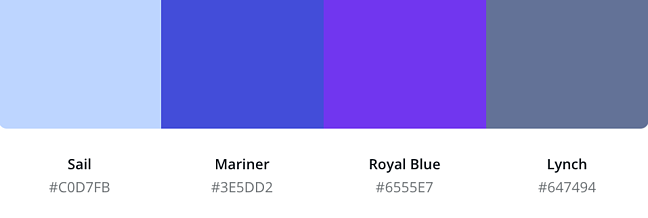 royal blue color swatch