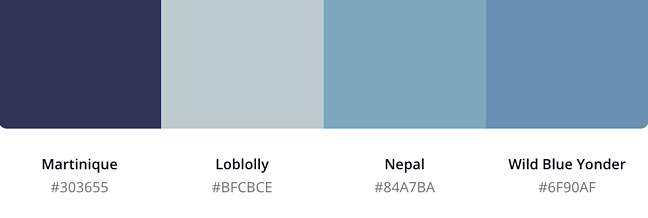 Baby Blue Color Palette  Blue color pallet, Blue colour palette