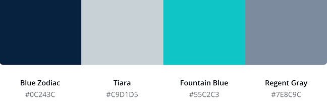 Color scheme palette image  Blue color schemes, Azure blue, Logo design  video