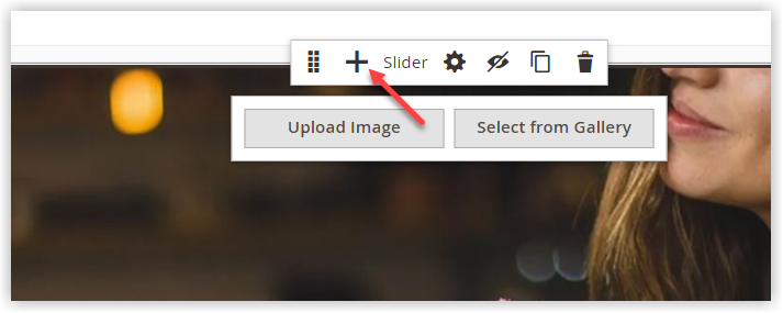 Click the Add icon to add more slides