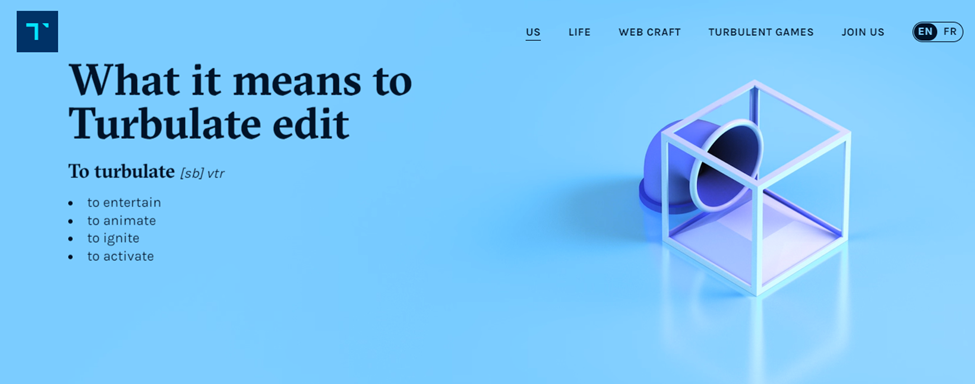 fourth blue color website with color schemes