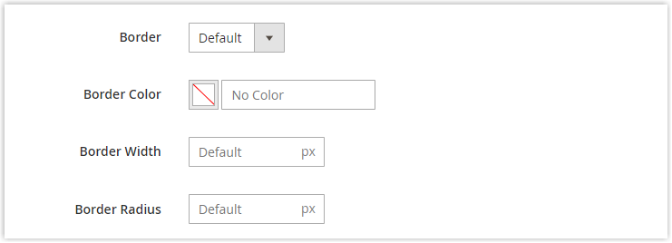 image content type border setting