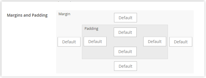 image content type margins and padding