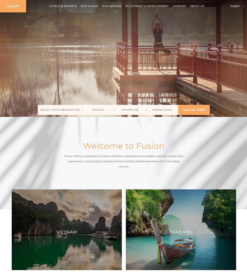 Fusion Hotel Group - Best Home Page.