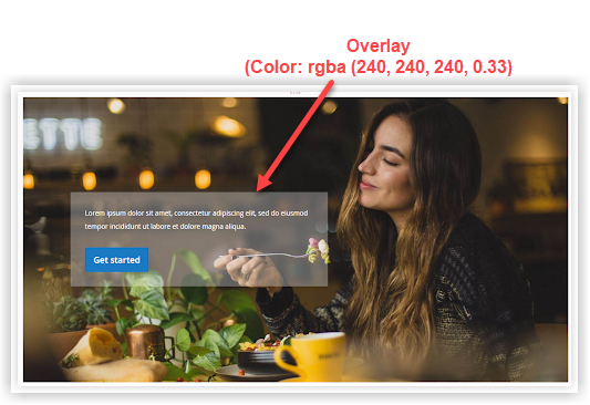 Overlay color