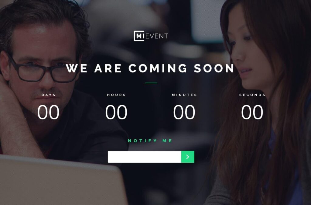 coming soon landing page