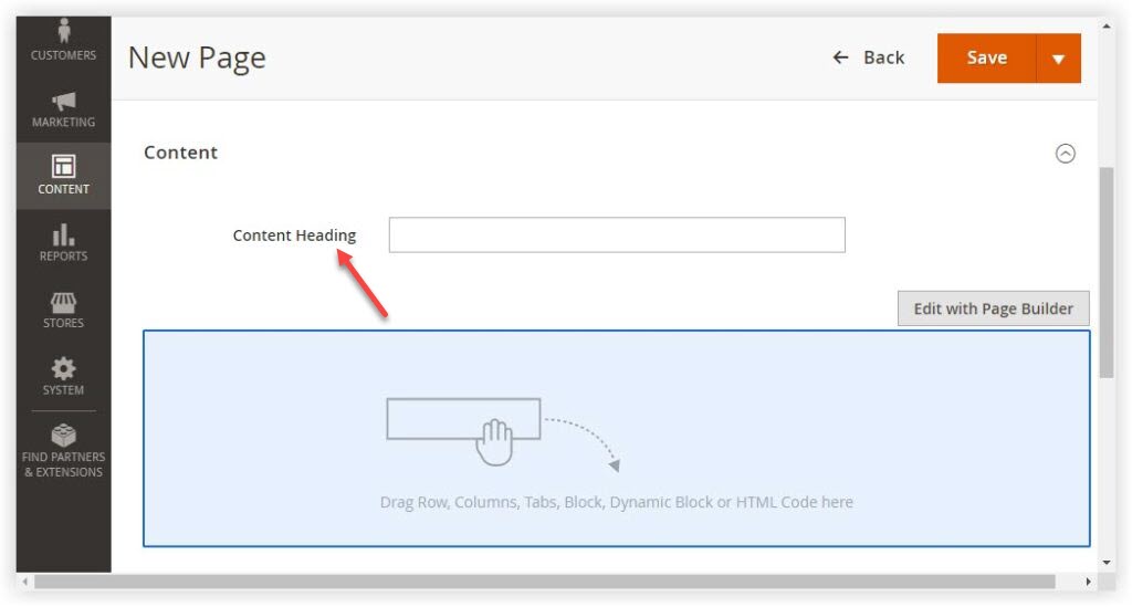 Content Heading in Magento