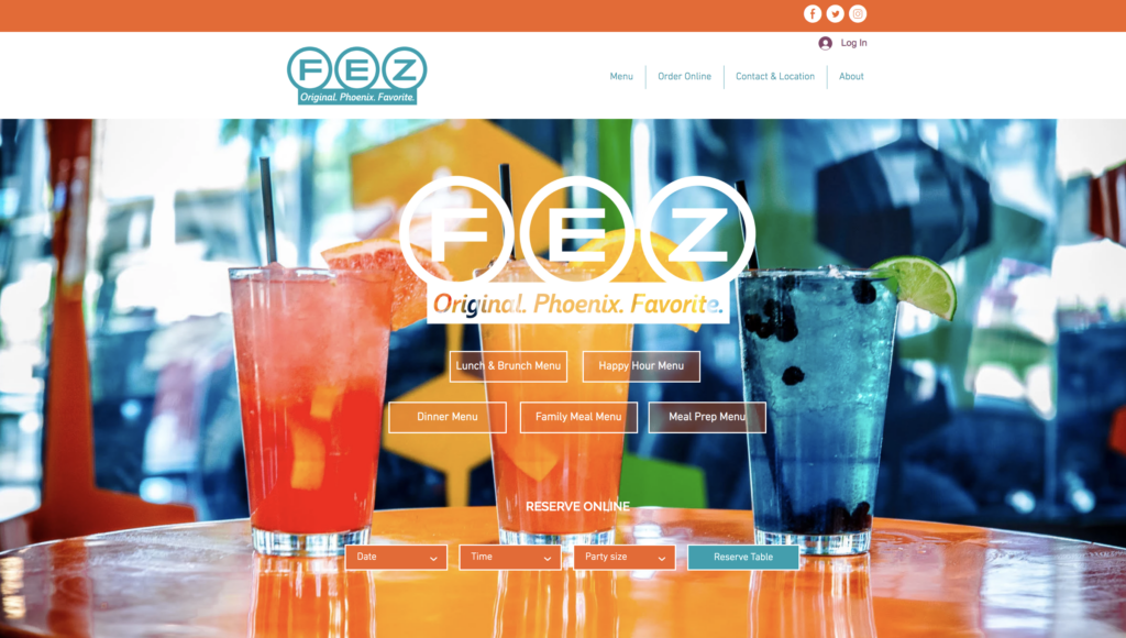 great restaurant websites