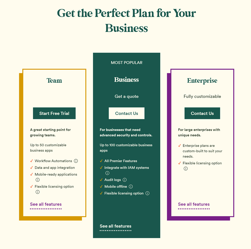 Get The Perfect Plan For Your Business - Quickbase.