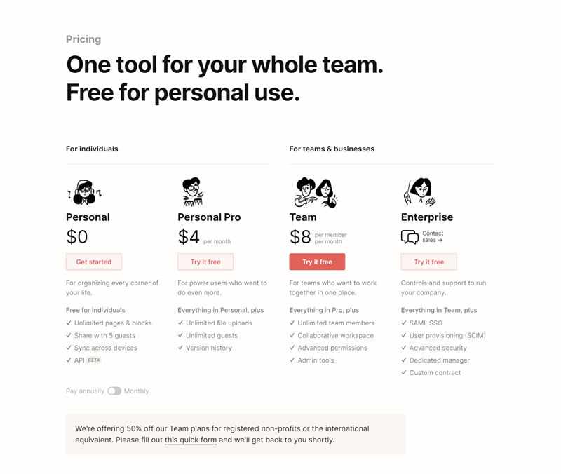 One Tool For Your Whole Team - Notion.