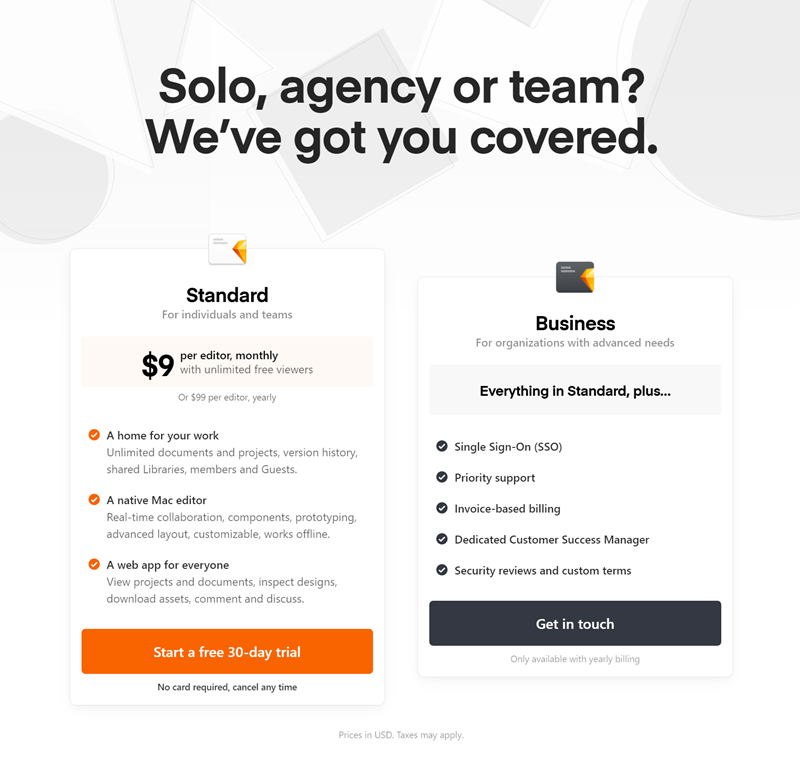 Solo, Agency Or Team? We’ve Got You Covered - Sketch.