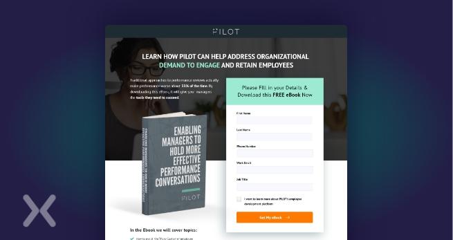 lead magnet landing page