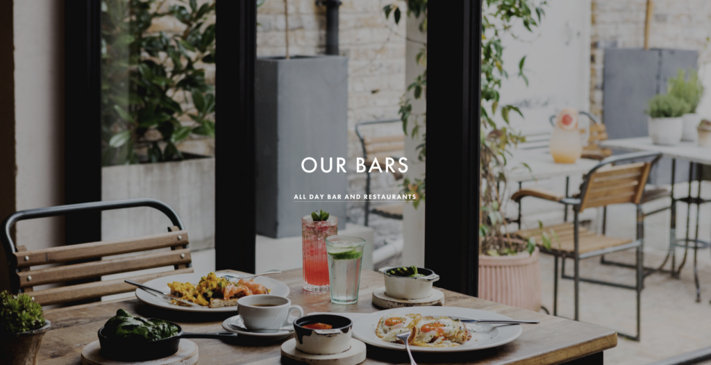 sample restaurant website