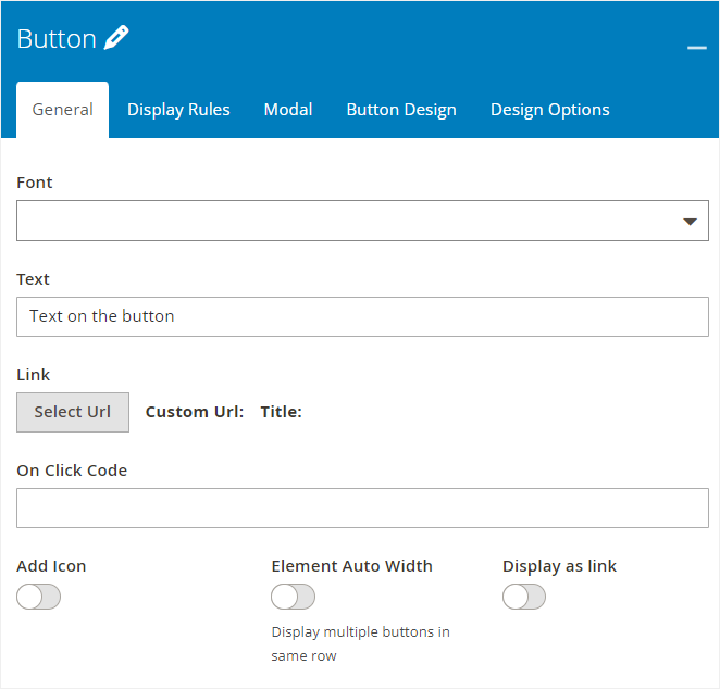 buttons elements in magezon page builder