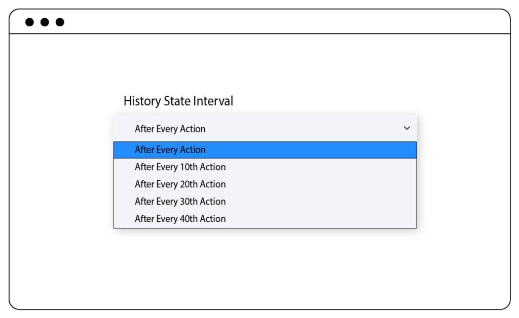 history state interval