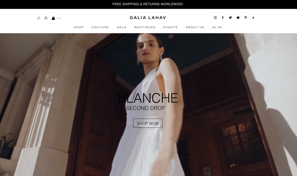 fashion website design ideas