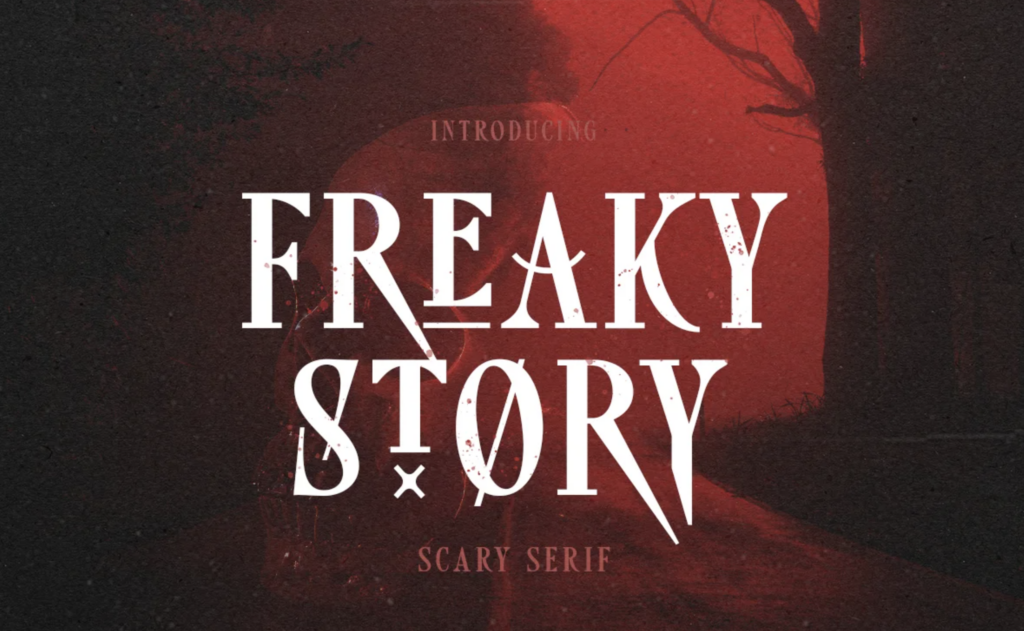 Freaky Story - scary Halloween fonts