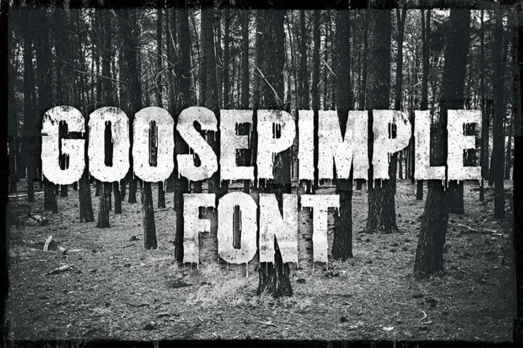 Goosepimple - scary Halloween fonts