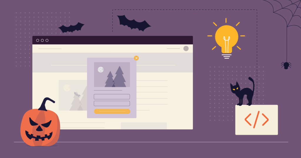 halloween website ideas