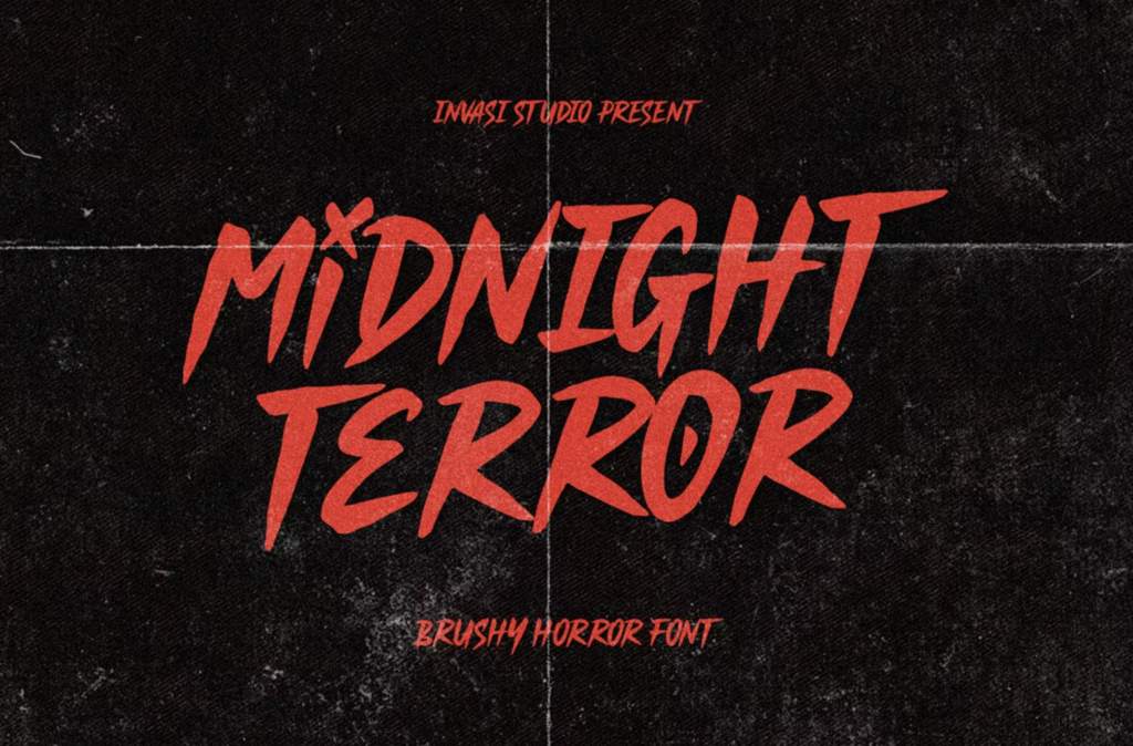 Midnight Terror - creepy Halloween font