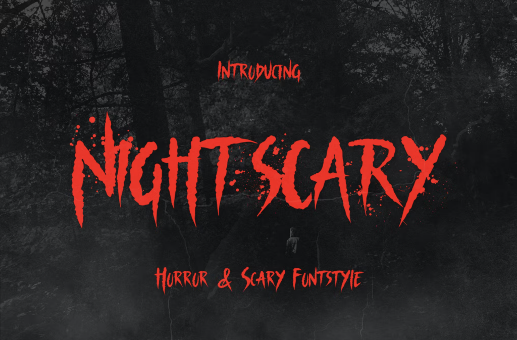 Night Scary - spooky Halloween fonts