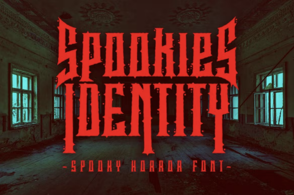 Spookies Identity - spooky drip font