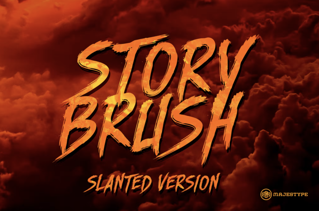 Story Brush - spooky Halloween fonts