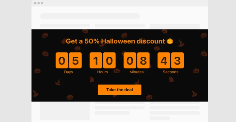  Include a CTA button in the countdown timer section