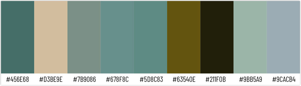 Dark Olive Green - Brand Color Palette  Website color palette, Color  palette design, Brand color palette