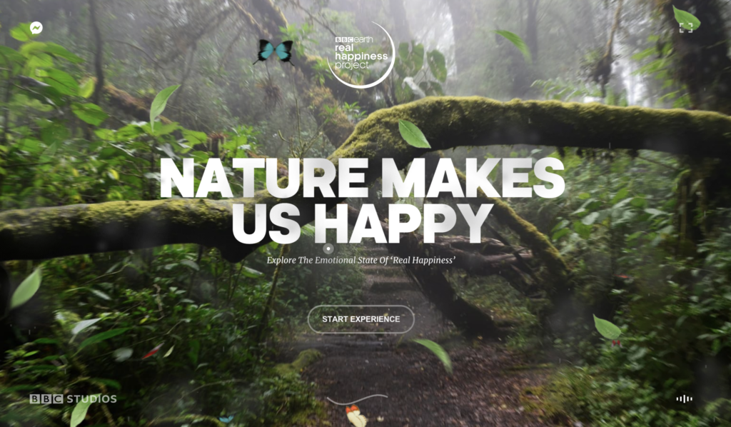 Real Happiness Project - green themed websites