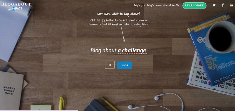 BlogAbout Blog Title Generator