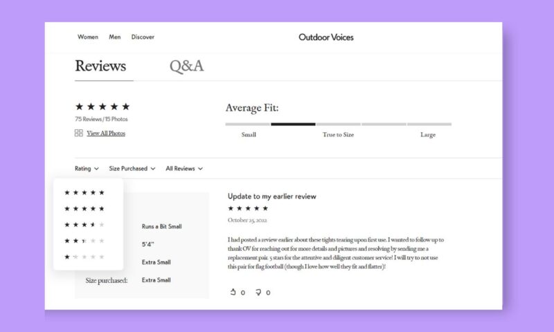 9 UX Tips for Customer Review Section on Product Pages - Magezon