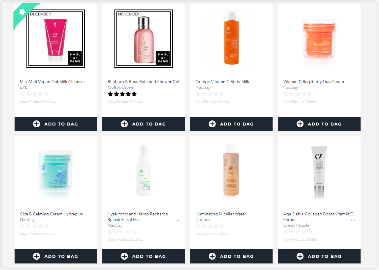 last in beauty listing page