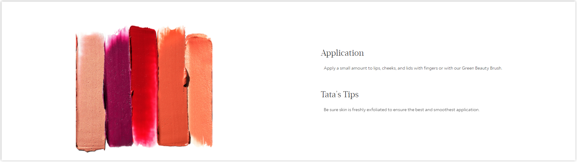 tataharper product page tip