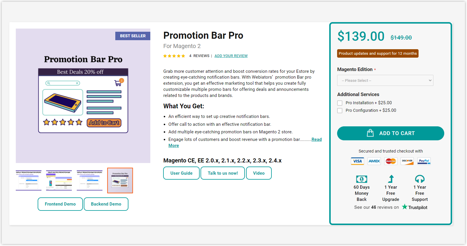  Promotion Bar Pro by Webiators
