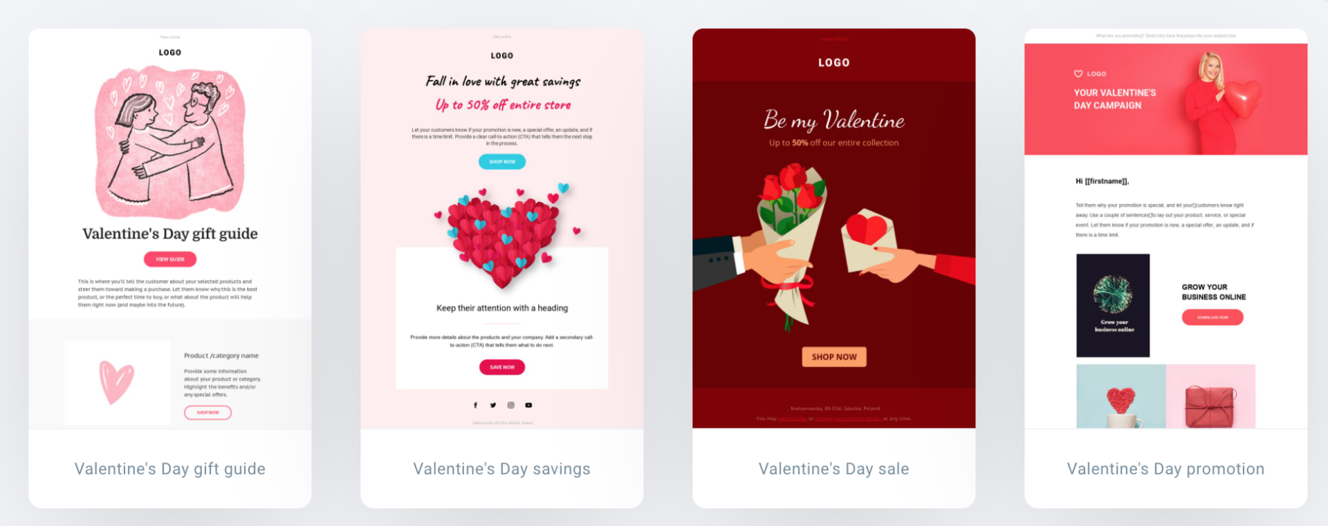 valentine's day email marketing