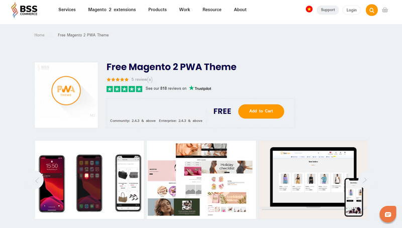 Magento 2 PWA theme - Magenzon