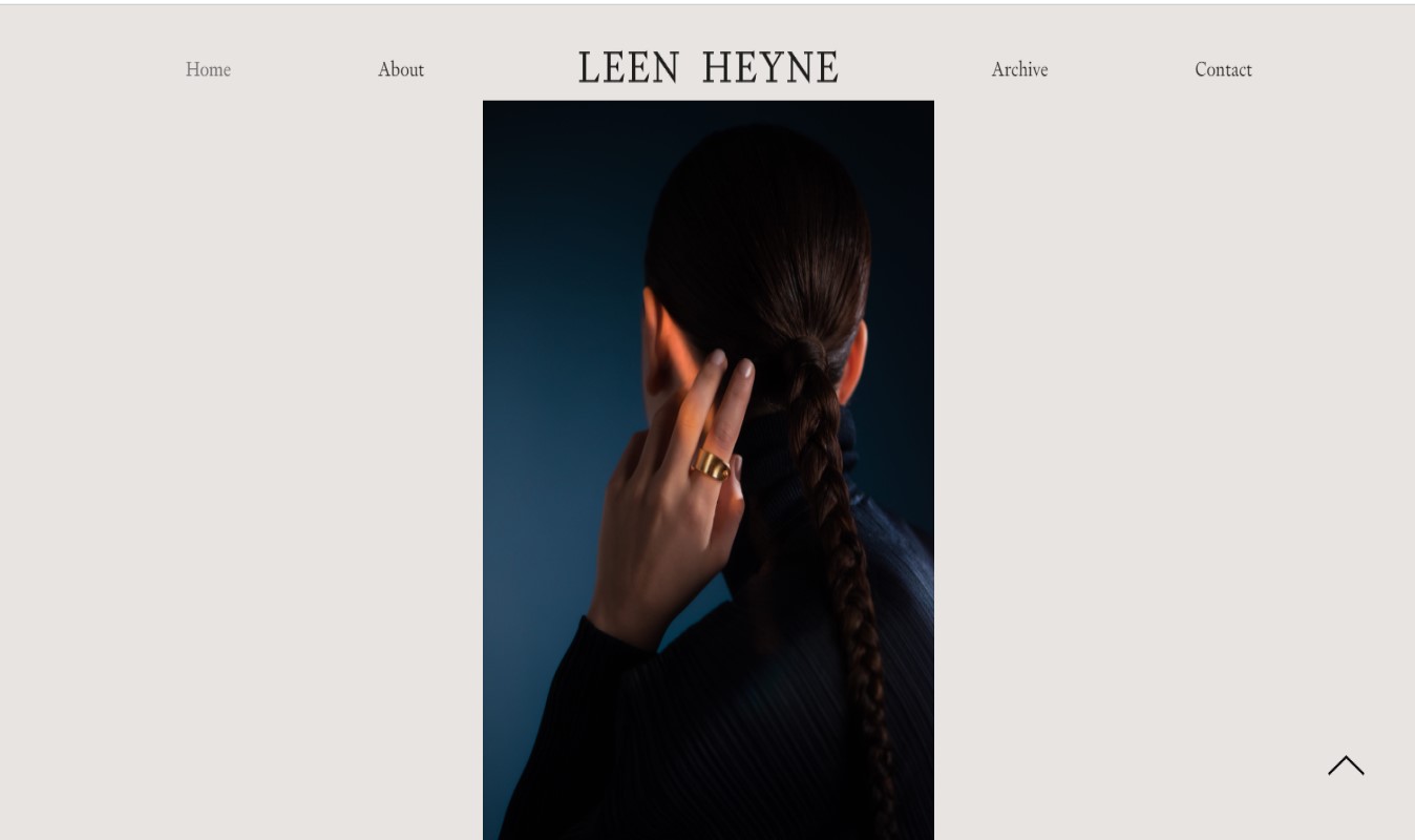 minimalist website design leen heyne