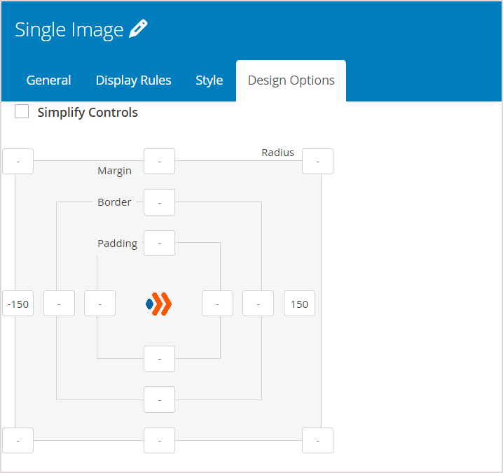 Change the image margin into a negative number