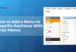 Add menu to specific positions with Ninja Menus
